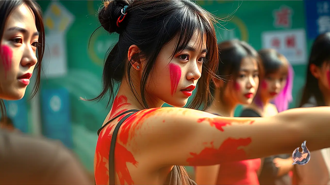 Chinese Gen-Z Women Are Redefining Beauty Standards By Dyeing Their Armpit Hair Bright Colors
