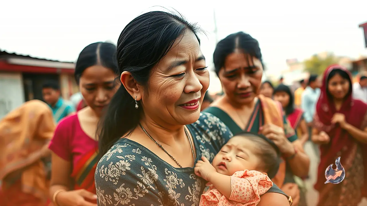 Chinese-Origin Mother in Los Angeles Calms Her Crying Infant to Sleep With the Hanuman Chalisa