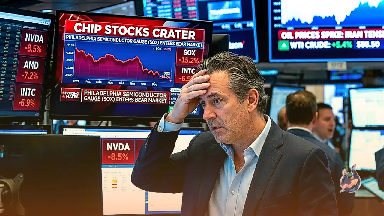 Chip Stocks Crater and Tip the Philadelphia Semiconductor Gauge Into a Bear Market as Iran Strikes Lift Oil