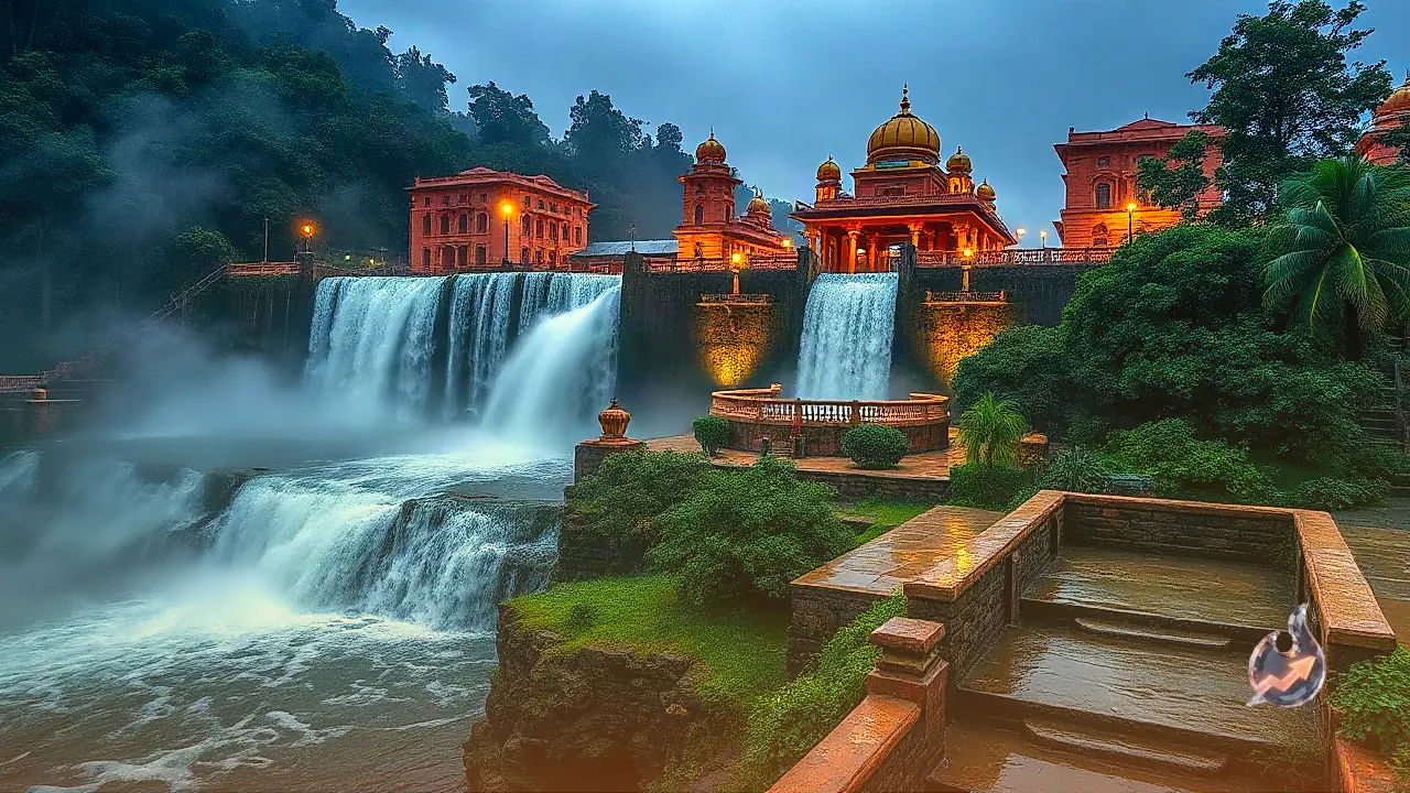 Chitrakoot Hidden Waterfall Offers Breathtaking Views Amid Mountains and Mist