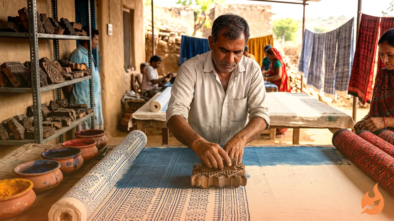 How Akola Village's Hand Block Print From Chittorgarh Won Over Fashion Designers and Foreign Buyers