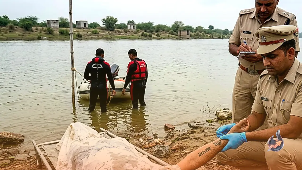 चंबल नदी में मिला 35 वर्षीय युवक का शव, हाथ पर लिखे टैटू से पहचान में जुटी कोटा पुलिस