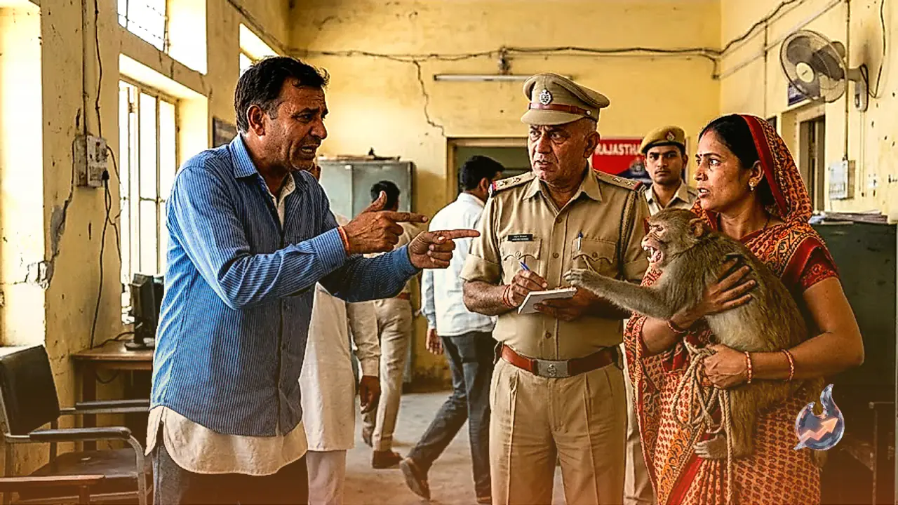 Unusual Dispute in Churu: Terrified Man Seeks Police Help Over His Sister and Her Aggressive Pet Monkey