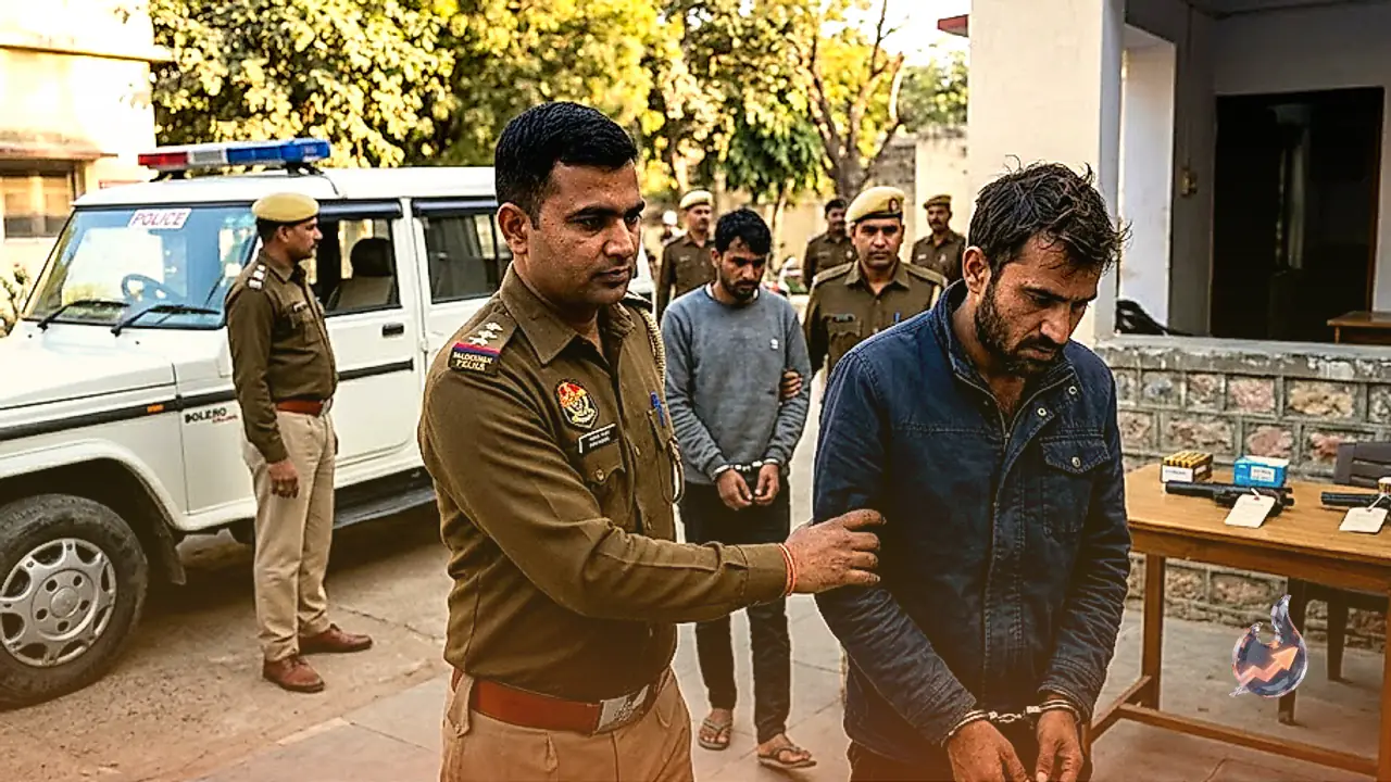 Churu Police Foil Major Hit With Arrest Of Two Gang Operatives Armed With Turkish Pistols