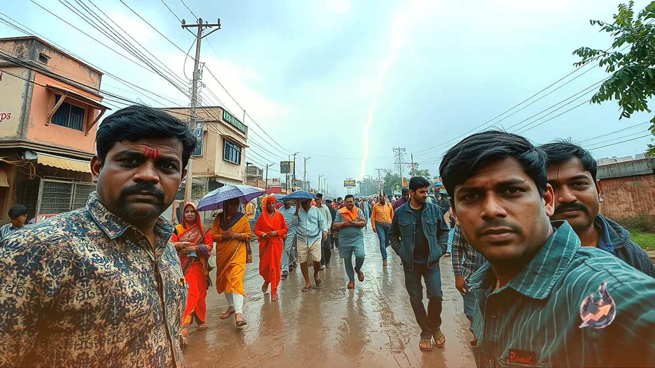 Circulation System Triggers Rain and Lightning Threat Across Eastern Rajasthan, Dry Spell for Western Belt