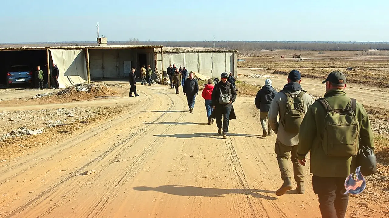 Civilians Evacuate Occupied Oleshky Along Demined Passage During Kherson Truce