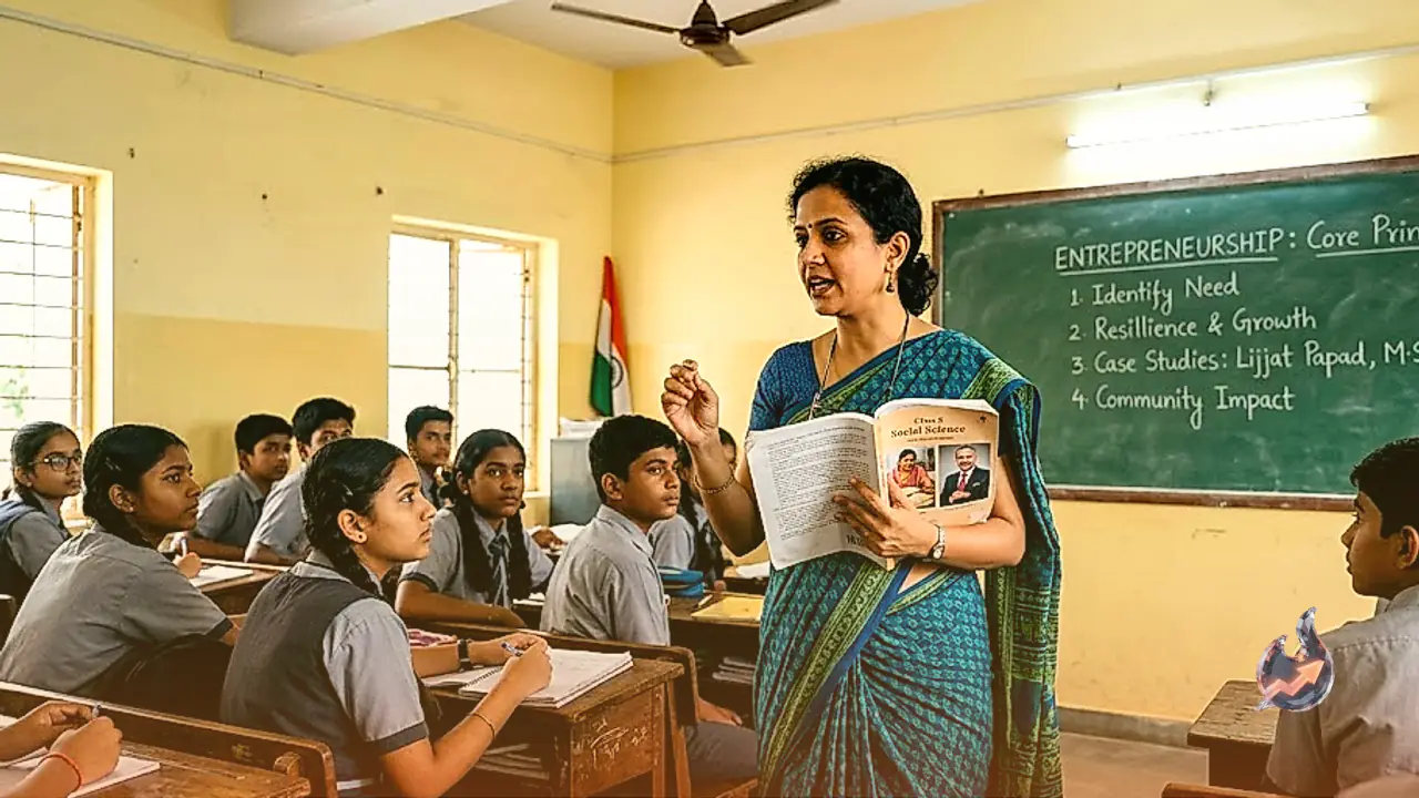 कक्षा 9 के पाठ्यक्रम में शामिल हुआ उद्यमिता का नया पाठ, लिज्जत पापड़ और ओबेरॉय की मिसाल से सीखेंगे व्यापार
