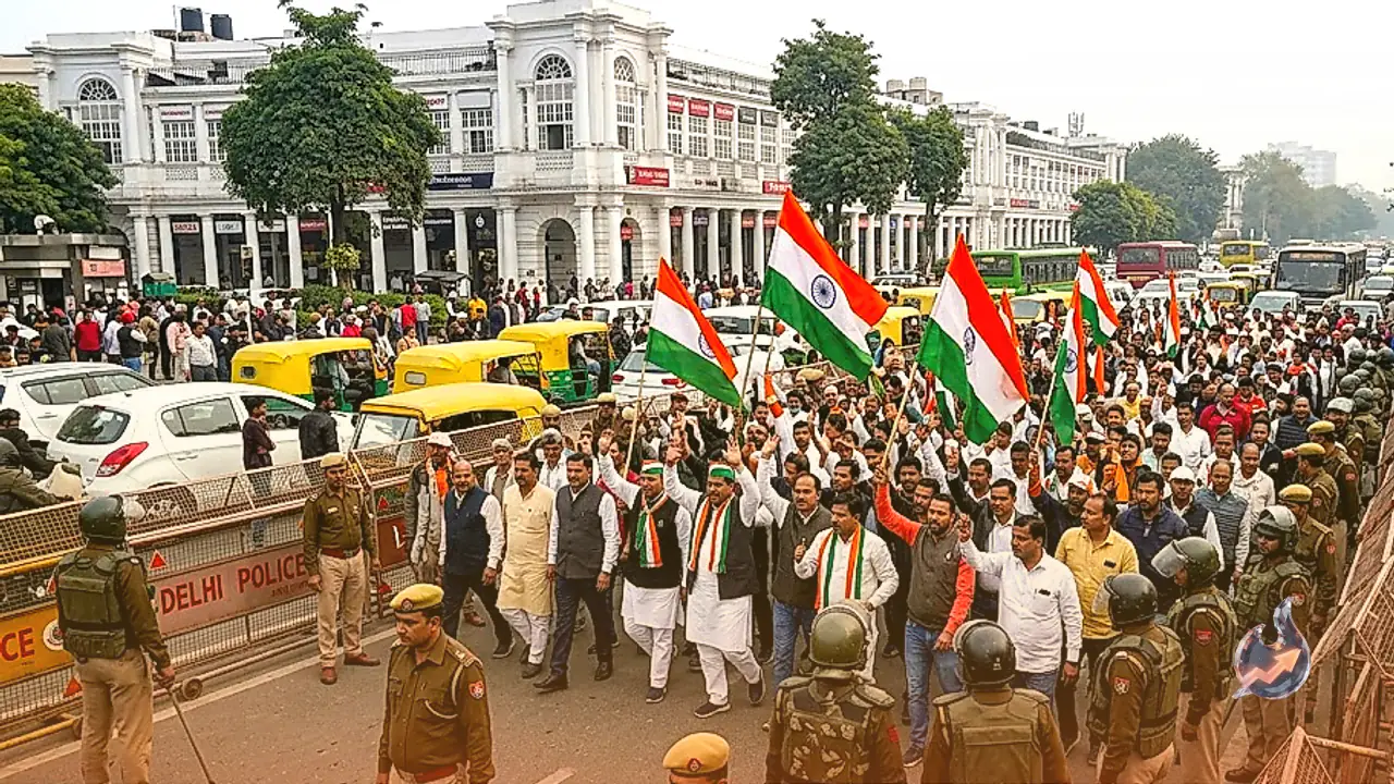 Cockroach Janata Party Tiranga March in Connaught Place Today, Heavy Traffic Advisory and Tight Security in Central Delhi