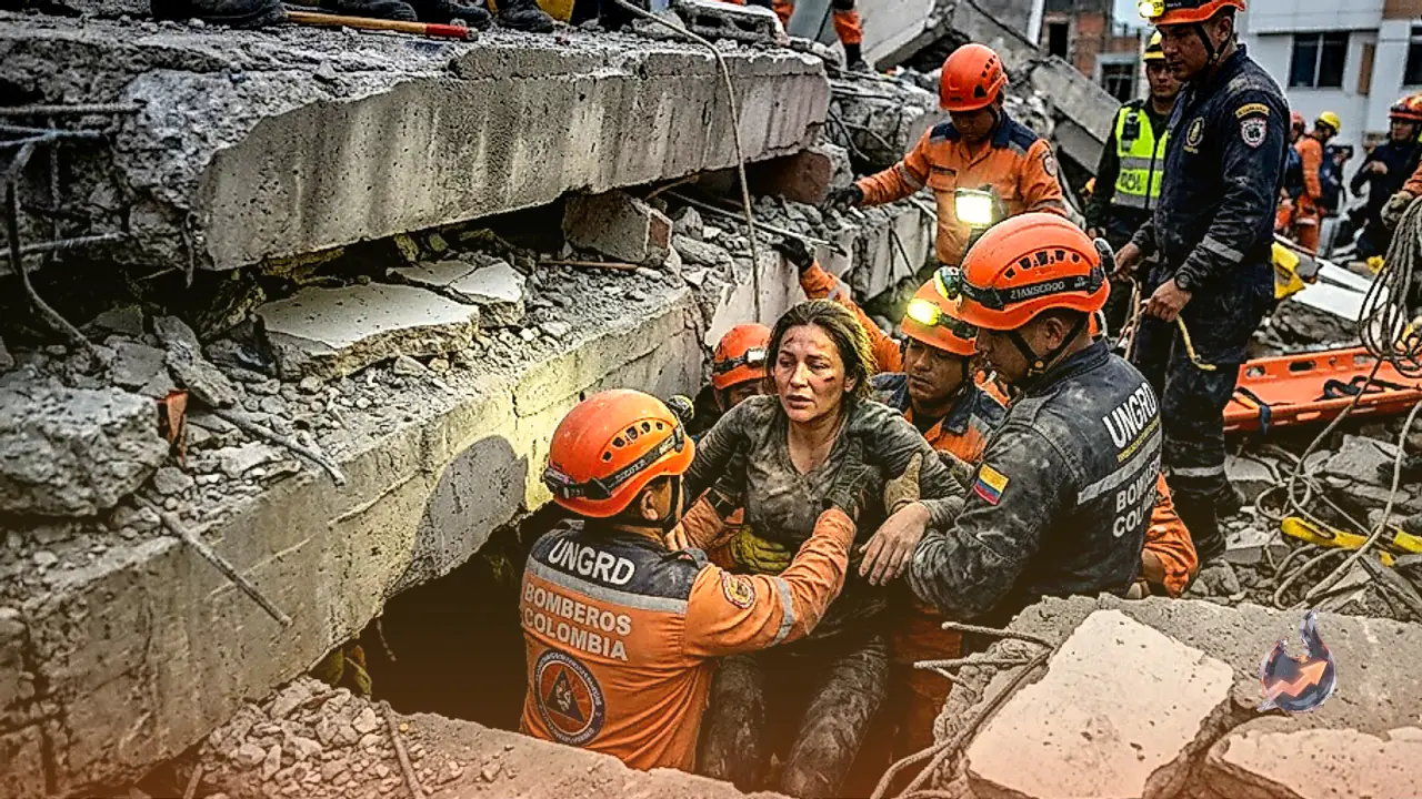 Trapped Under Collapse For 36 Hours, Woman Pulls Through Alive After Magnitude 7.4 Earthquake in Colombia