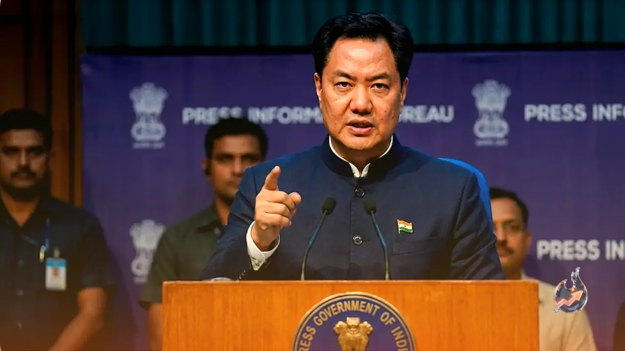 Union Minister Kiren Rijiju Hits Out at Congress Leader Pawan Khera Over Account-Settling Remarks