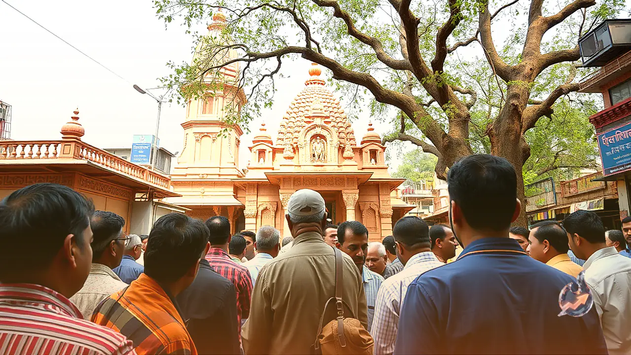 कनॉट प्लेस के हनुमान मंदिर के पास पेड़ तले बैठते हैं पंडित विशंभर दयाल शर्मा, सालाना कमाई 8 से 10 लाख रुपये