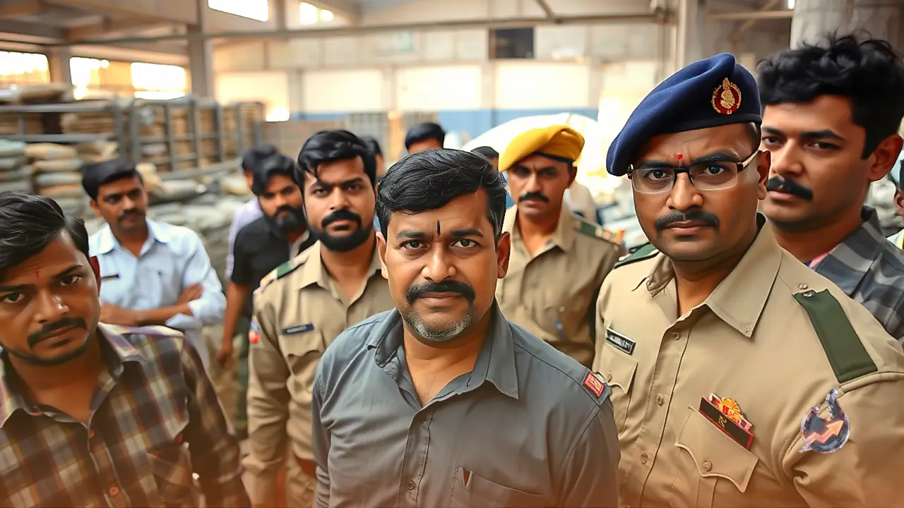Contractor Arrested in Khorabisal for Stealing Zinc Ingots Worth 4 Lakh From Factory
