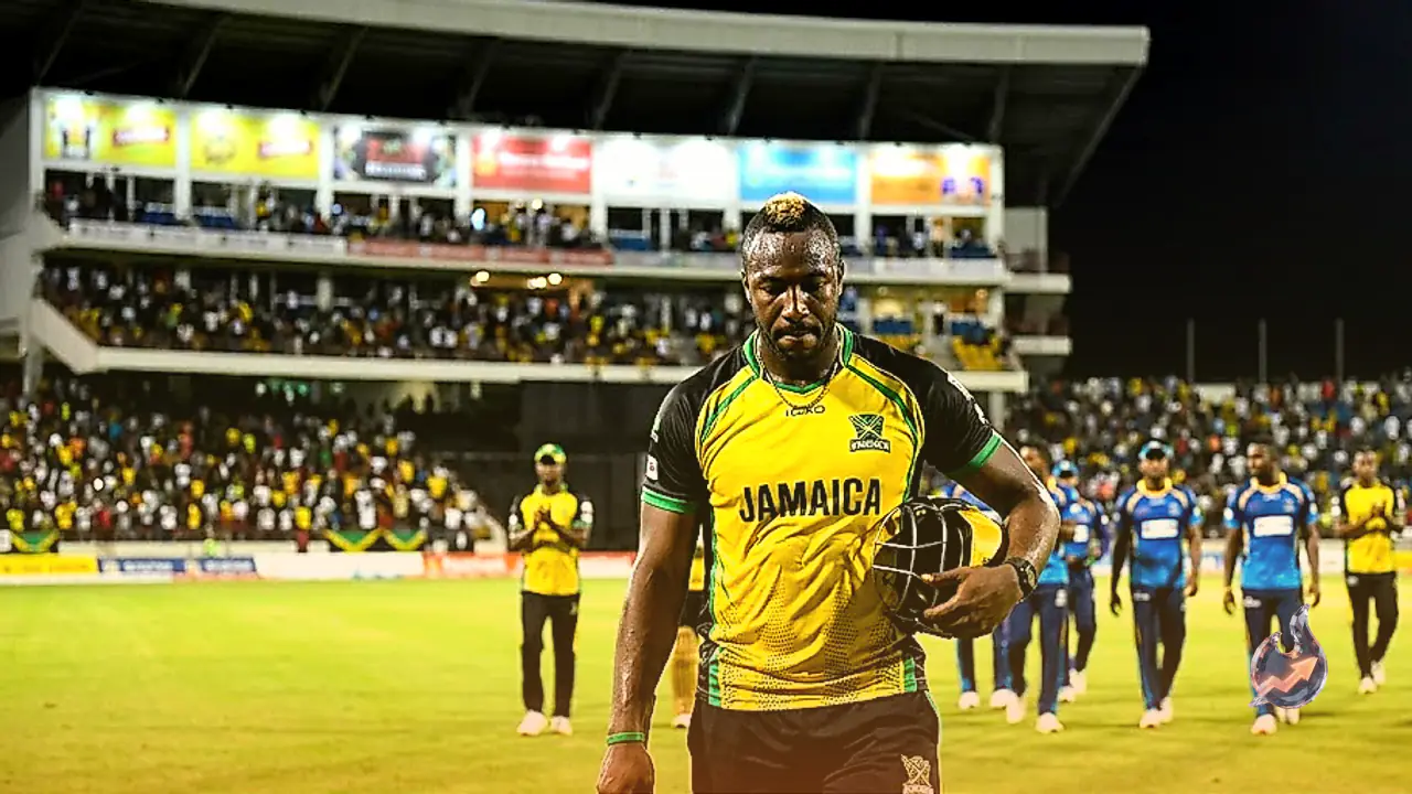 Andre Russell Hits Nine Sixes in CPL Thriller, But Jamaica Kingsmen Fall Short by Five Runs Against Barbados Tridents