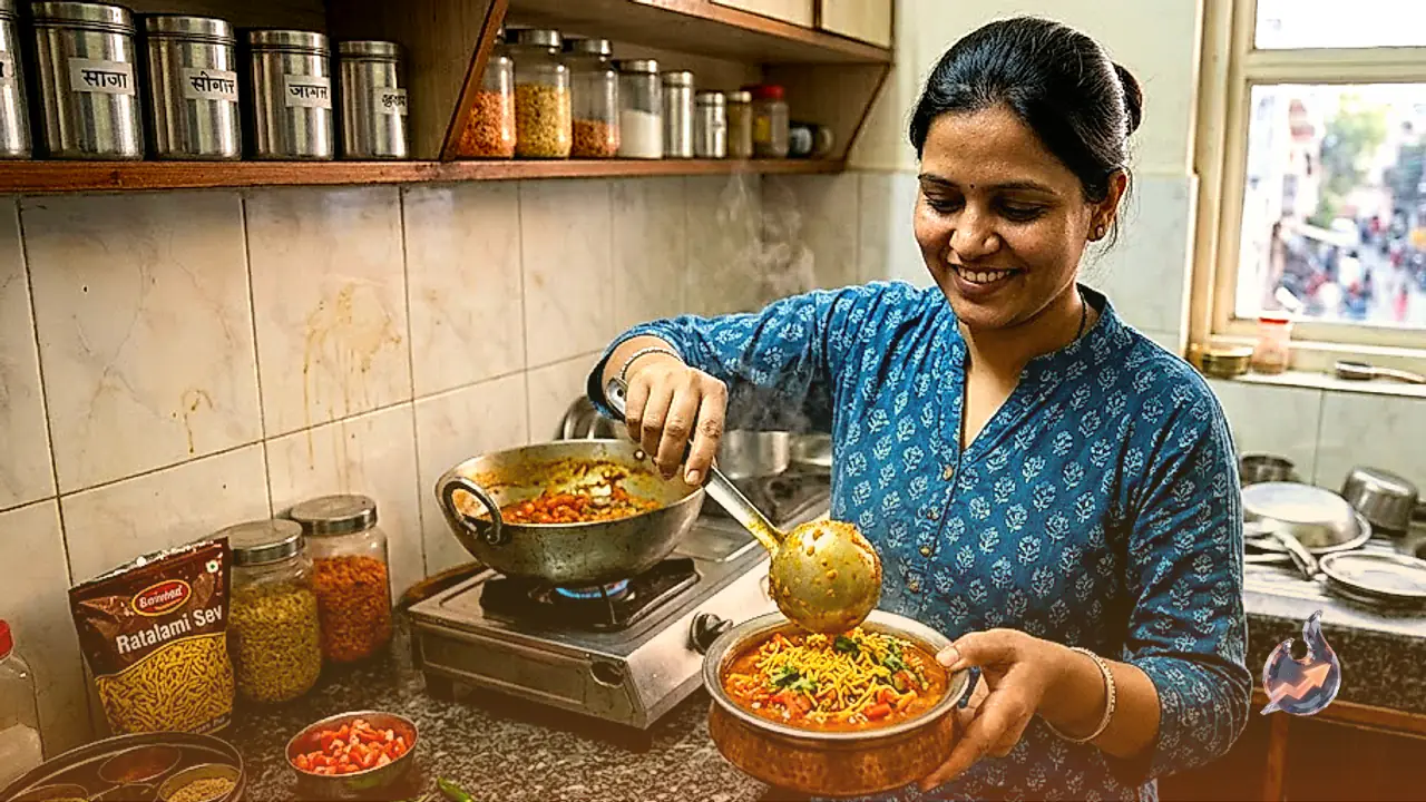 Craving Dhaba Style Food? Try This Easy Homemade Sev Tamatar Recipe