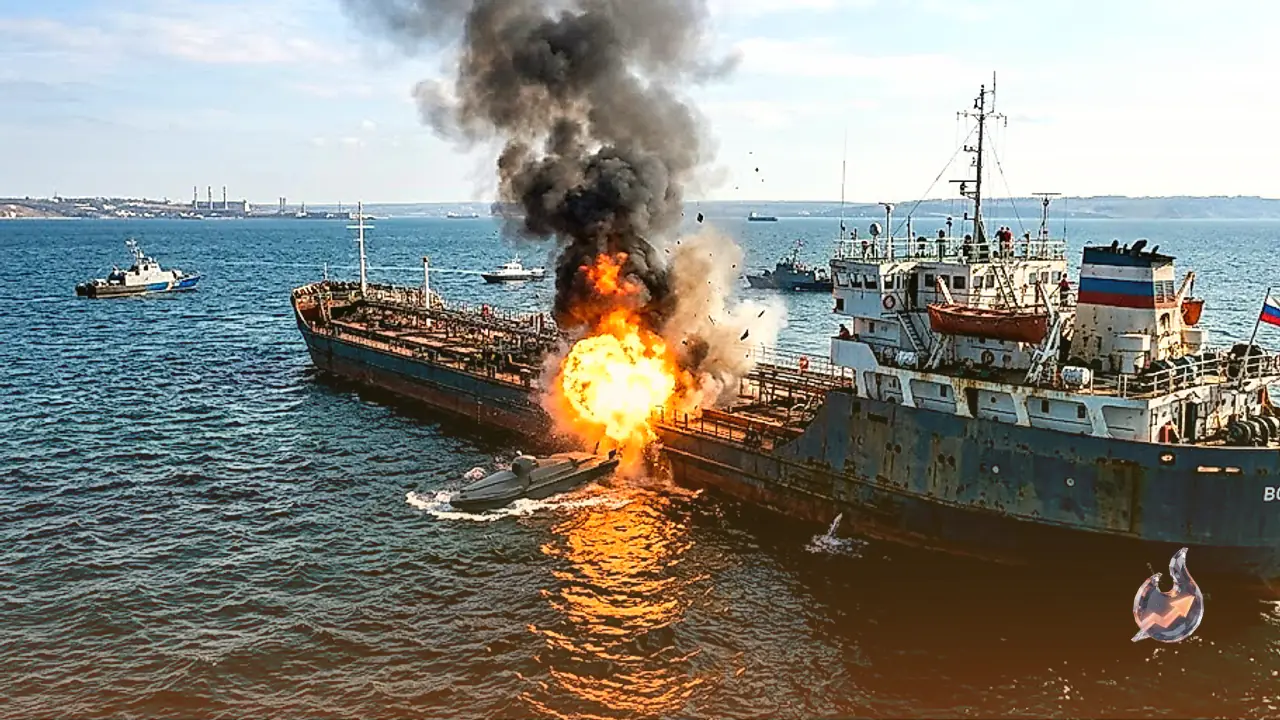 Ukraine Intensifies Maritime Blockade of Crimea, Unleashing Sea Drones Against Russian Tankers to Cripple Putin's Fuel Logistics