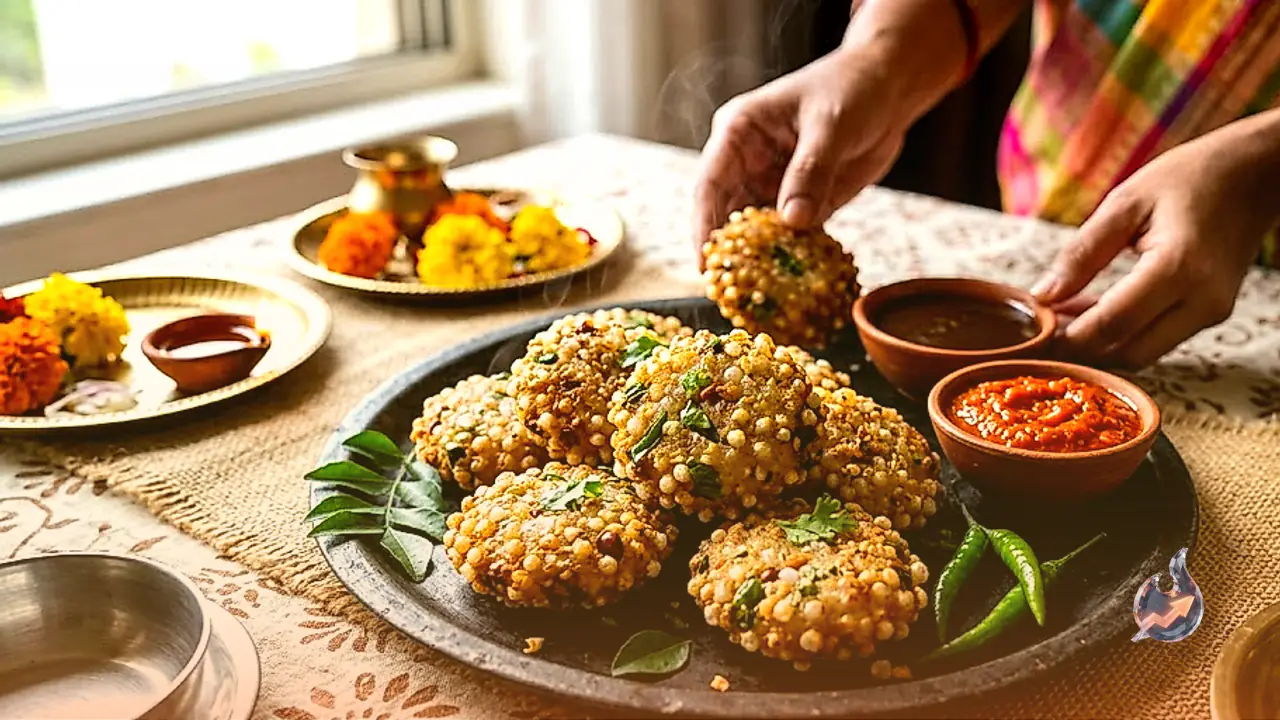 Crispy Sabudana Vada Recipe For Navratri Fasting With Two Homemade Festive Chutneys