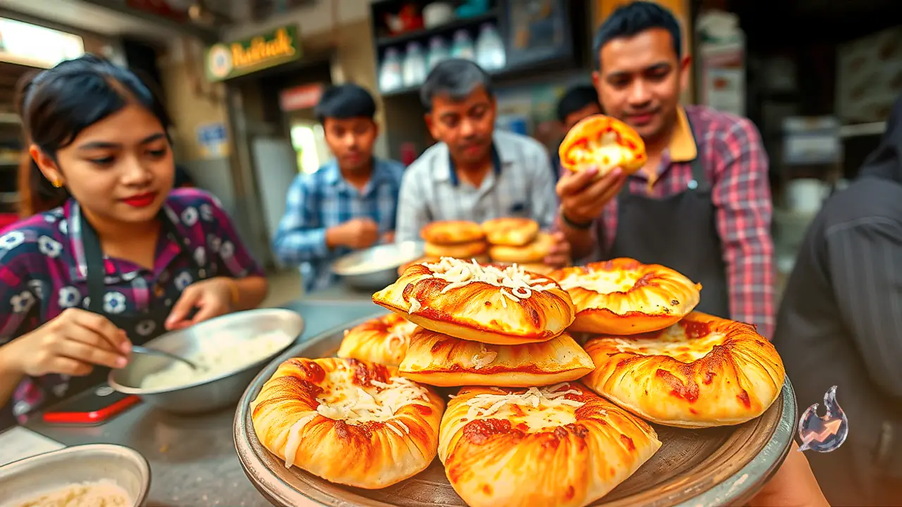 Crispy Suji Pizza Pockets Recipe: A Cheesy and Crunchy Twist for Breakfast