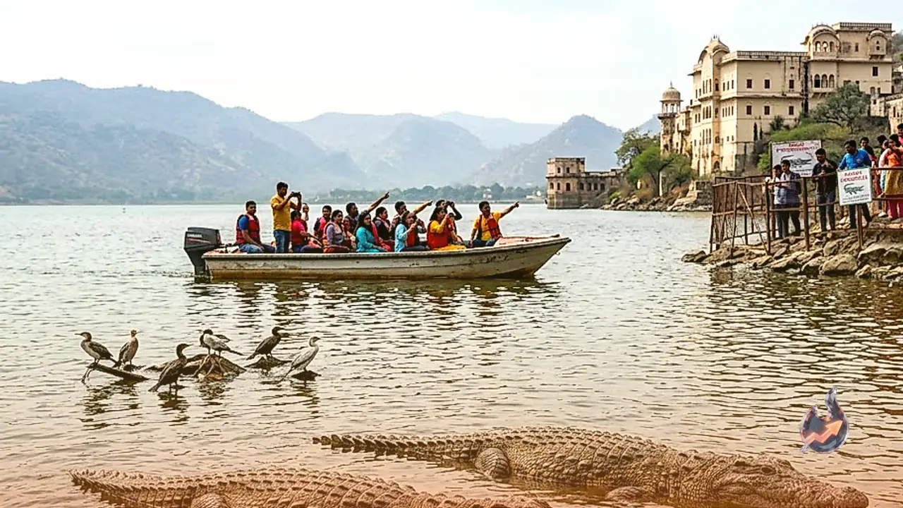 अलवर की सिलीसेढ़ झील में बढ़ी मगरमच्छों की संख्या, पर्यटकों की सुरक्षा को लेकर चिंता गहरी