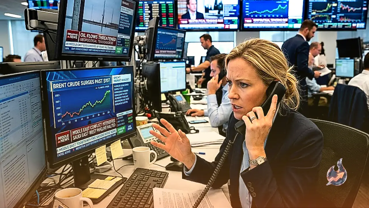 Crude Oil Surges Past $107 as Middle East Conflict Halts Saudi Pipeline