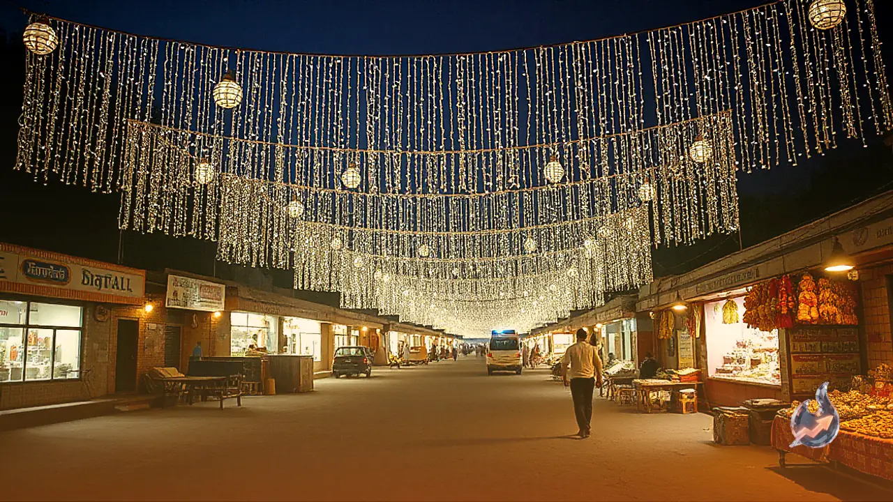 Crystal Lights Inspired by Shah Rukh and Deepika Popular in Dehradun Markets for Diwali