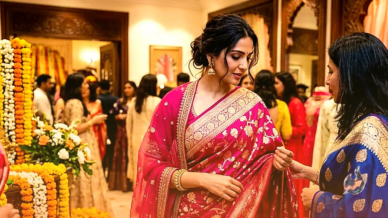 Curate Your Festive Wardrobe With Anita Dongre Banarasi Saree Ensembles