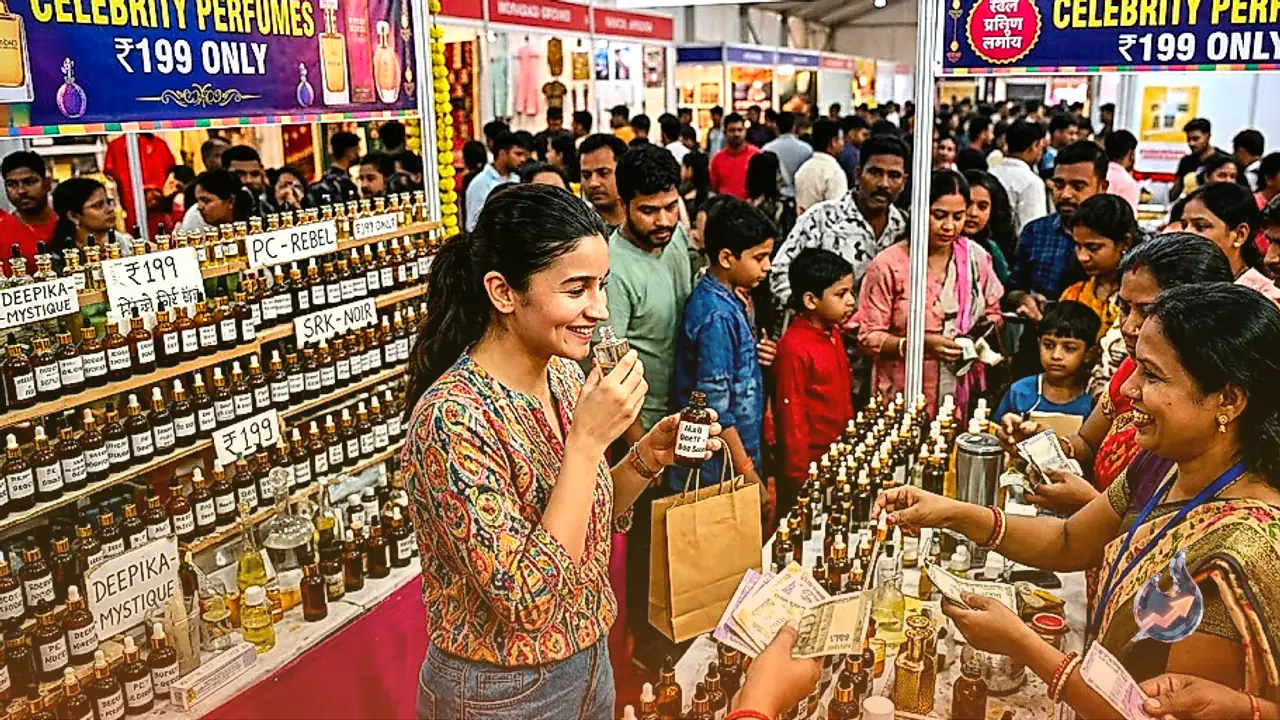 Custom Fragrances Inspired by Celebrities Draw Huge Crowds at Morabadi Expo for Just ₹199