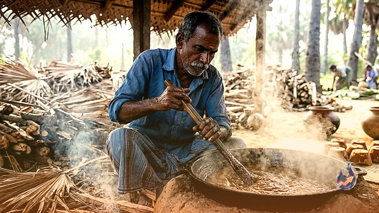 दक्षिण भारत की अनोखी मिठास करुपट्टी कैसे तैयार होती है, जानिए ताड़ के गुड़ की पूरी विधि