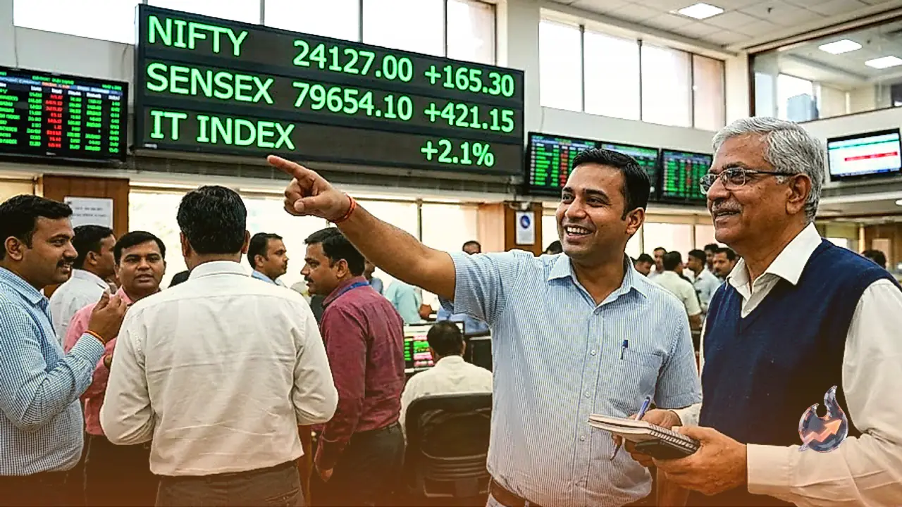 Green Open on Dalal Street as Nifty Climbs to 24,127 With IT Shares Setting the Pace