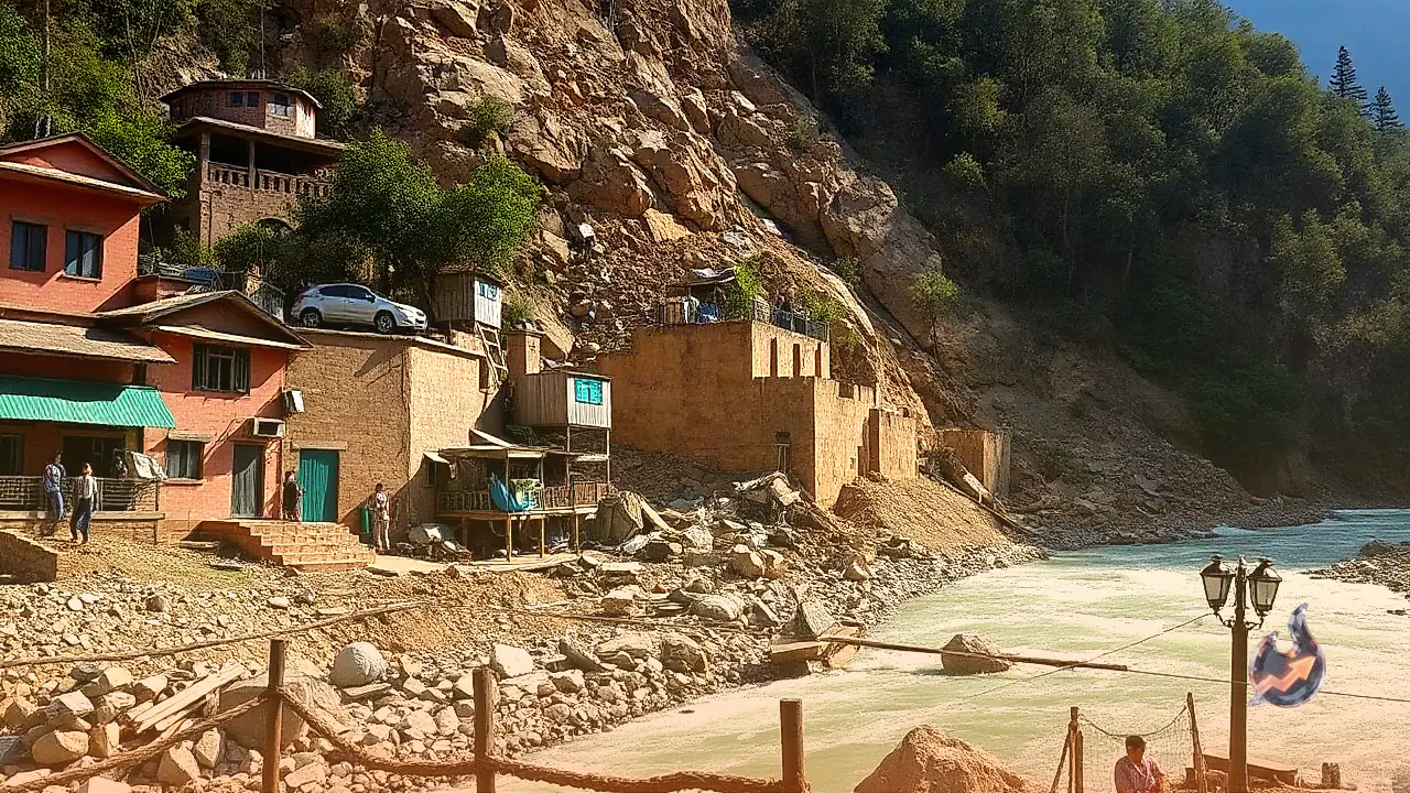 Fresh Landslide in Nepal's Darchula Blocks River Flow, Sparks Dam-Burst and Flash-Flood Fears