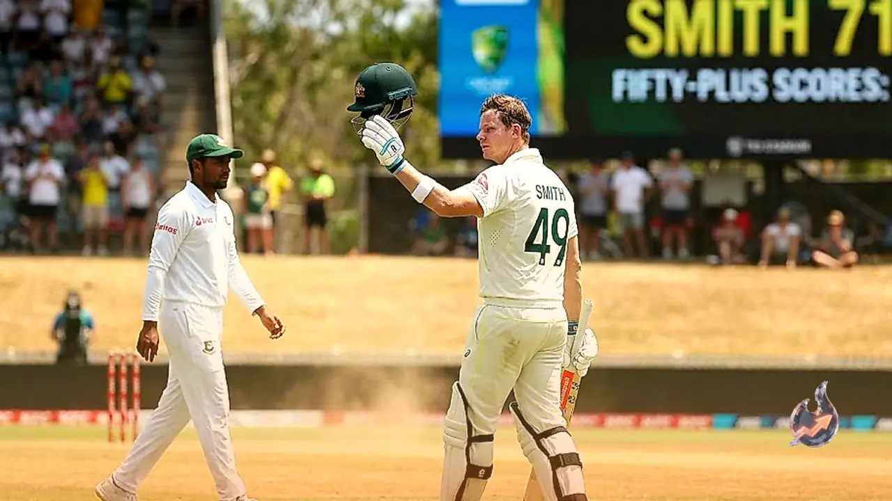 Steve Smith Scores Gritty 71 and Equals Steve Waugh Test Record After Fan Banter in Darwin