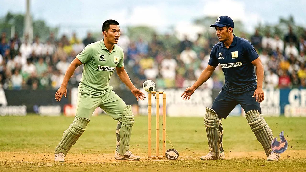 Mitchell Starc and Mehidy Hasan Miraz Clash in Darwin Test as Umpire Kumar Dharmasena Intervenes