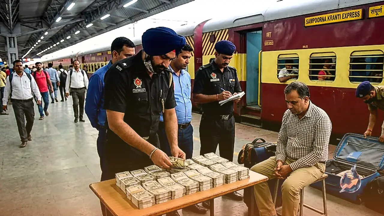 Cash Worth Rs 43 Lakh Seized from Sampoorna Kranti Express Passenger at DDU Junction