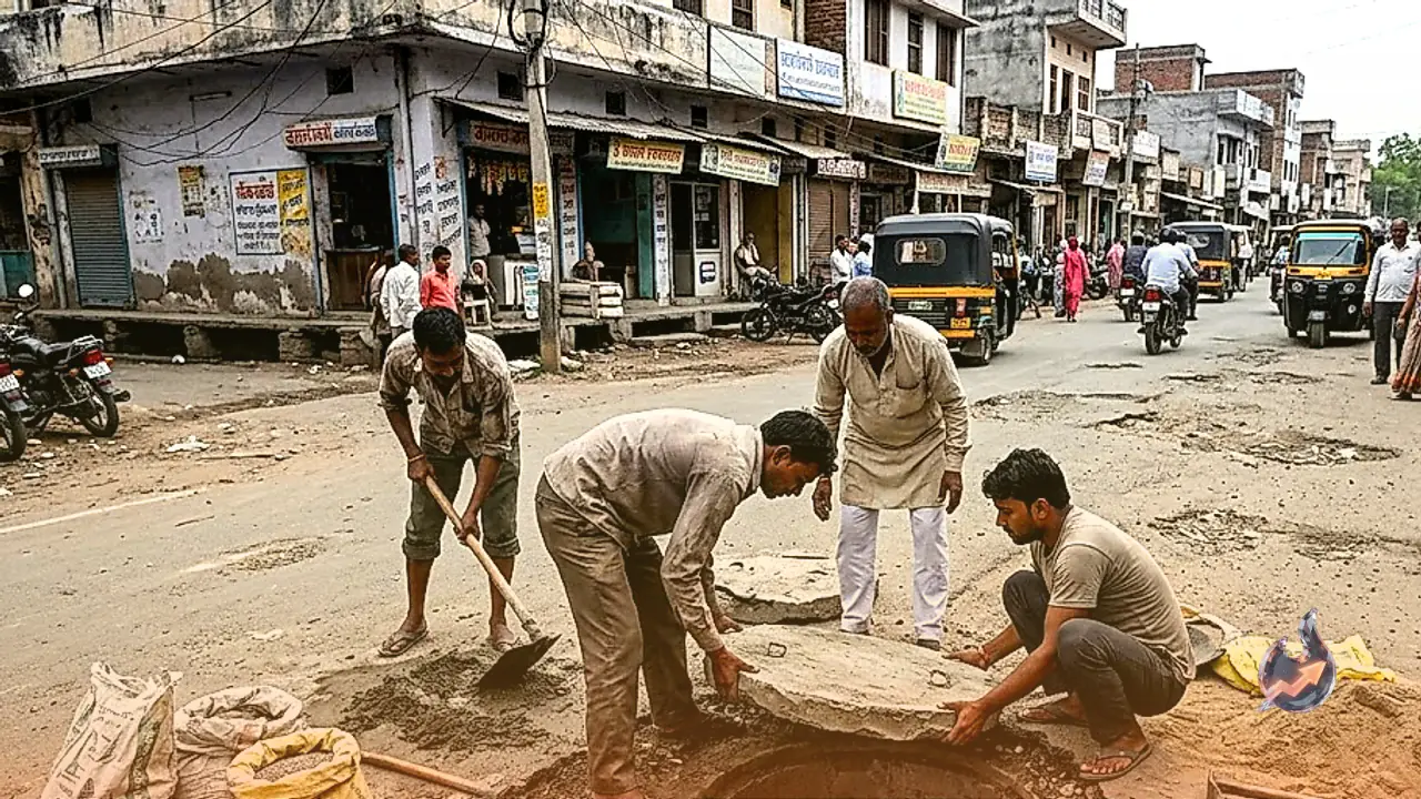 Deadly Open Sewer Chambers Plague Karauli Roads As Weary Citizens Pay From Own Pockets Amid Municipal Inaction