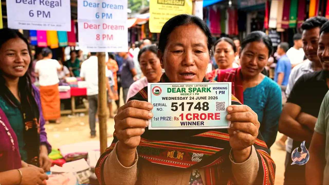 Dear Spark 1 PM Numbers Land for June 24, Ticket 51748 Bags the Crore Jackpot While Regal and Dream Draws Stay Pending