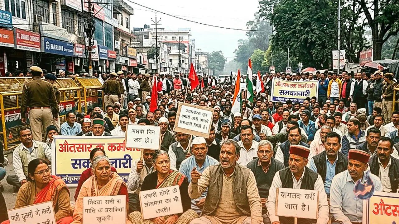उत्तराखंड में चार दशक सेवा के बाद भी अल्प मानदेय, देहरादून में संविदा कर्मियों ने खोला मोर्चा