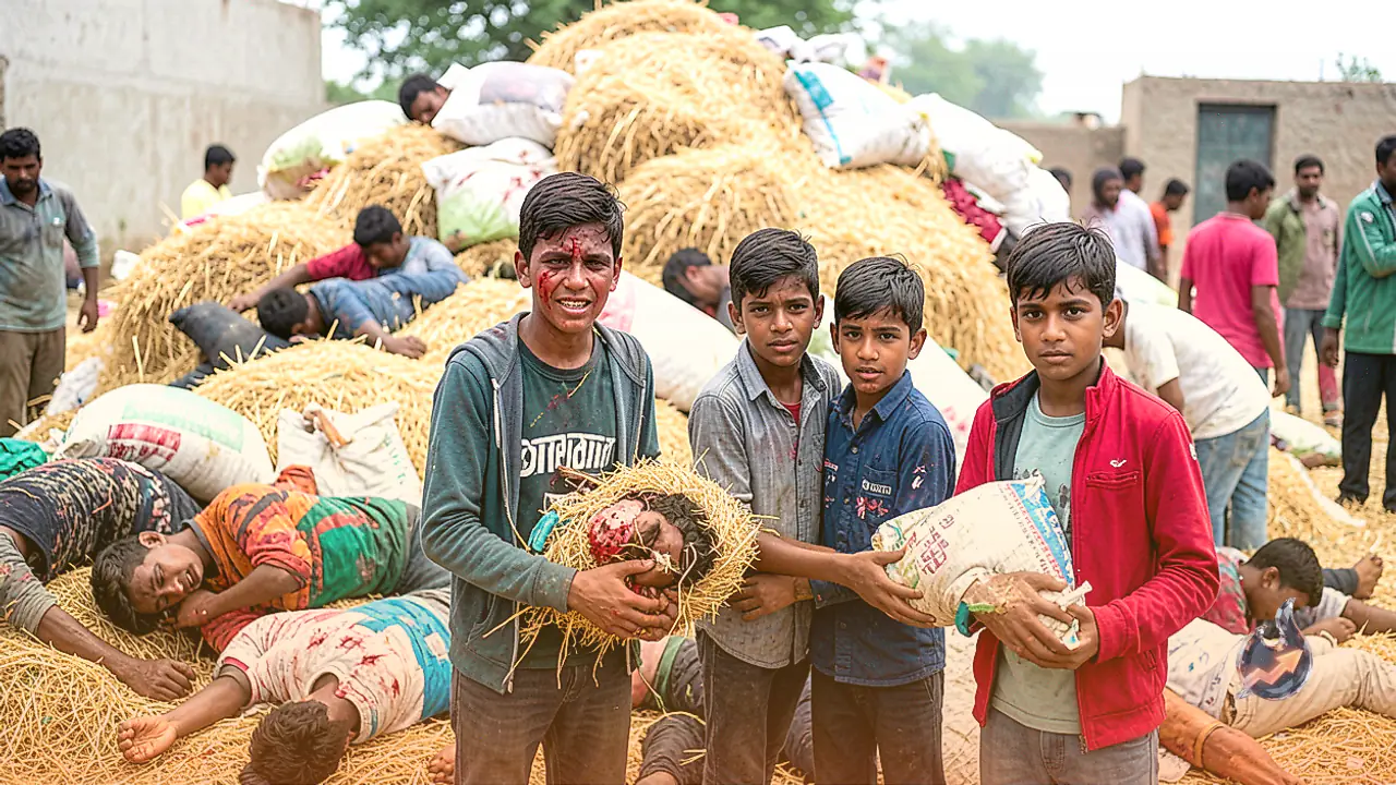 डीग के बड़ेसरा में चारे के ढेर में मिले 13 साल के जुड़वा भाइयों के शव, सिर पर गंभीर चोटों के बाद जांच तेज