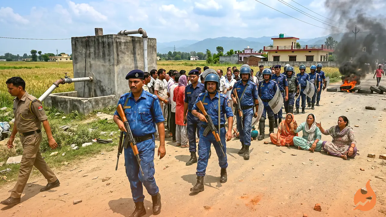 Water Row Near Dehradun Turns Deadly: Mob Beats Vinod to Death in Sahaspur, Area on High Alert as PAC Moves In
