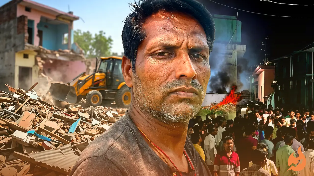 BJP Youth Leader Vinod Kashyap Killed in Dehradun: Bulldozers Raze Accused's Homes, Internet Shut Down as Tension Grips Sahaspur