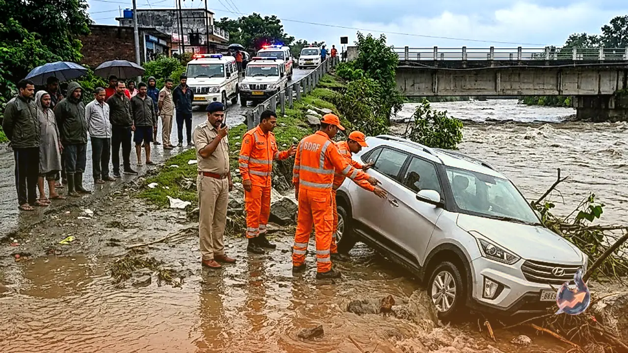 देहरादून में मूसलाधार बारिश का तांडव, कंडोली पुल के पास नाले में बही क्रेटा कार और दो लोगों की मौत