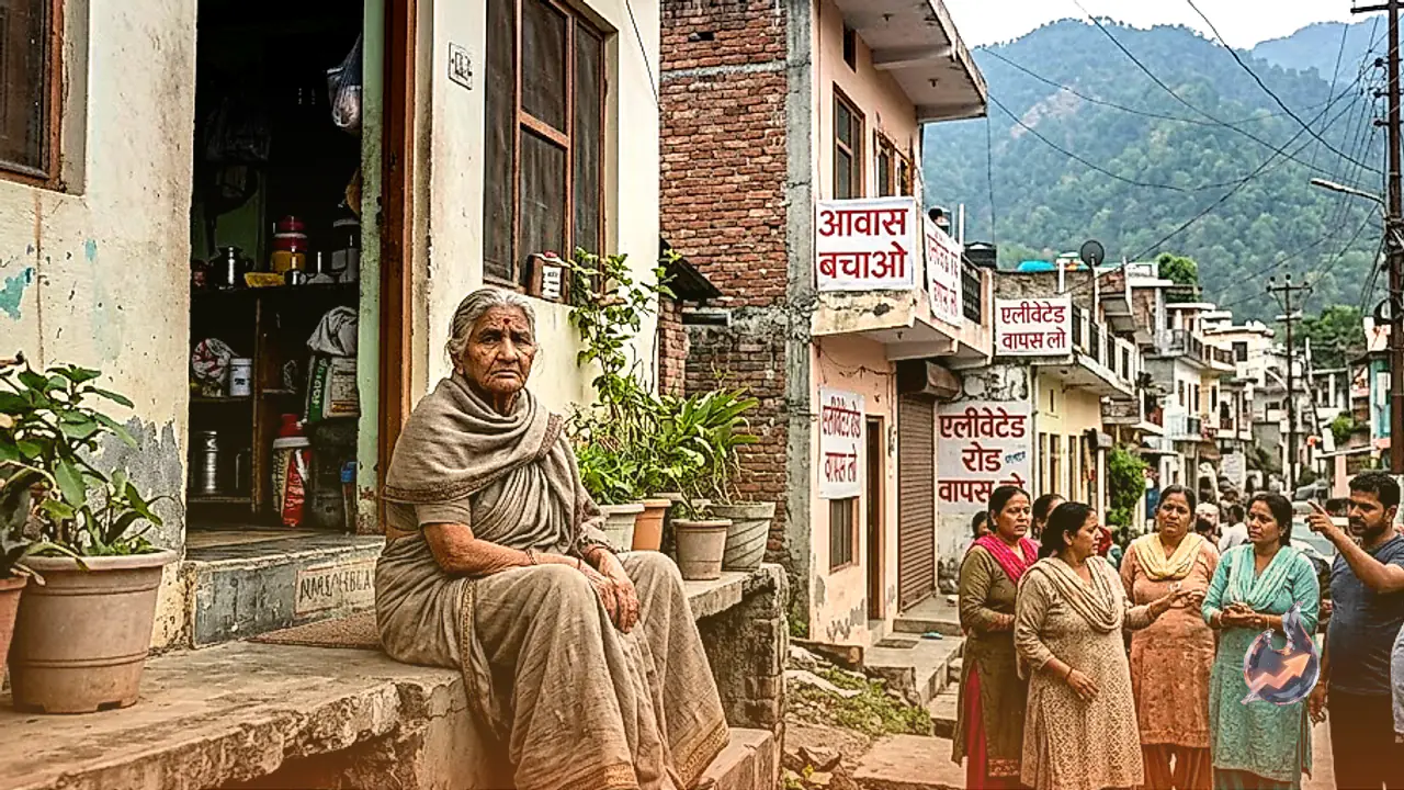 उत्तराखंड में एलिवेटेड रोड का विरोध, बुज़ुर्ग वैजयंती बोलीं- जान दे दूंगी पर घर नहीं छोड़ूंगी