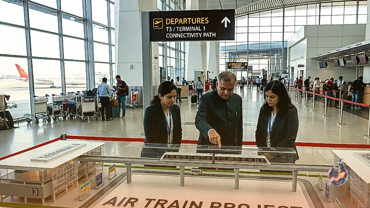 Delhi Airport Readies Rs 3500 Crore Air Train Project to Cut Terminal Transit to 13 Minutes