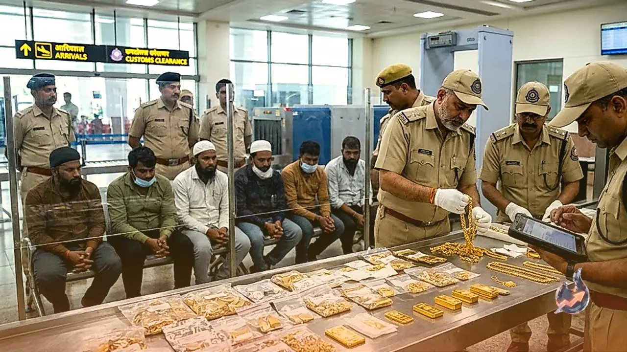 Eight Dubai Passengers Nabbed at Delhi Airport Over Rs 9 Crore Hidden Gold Haul