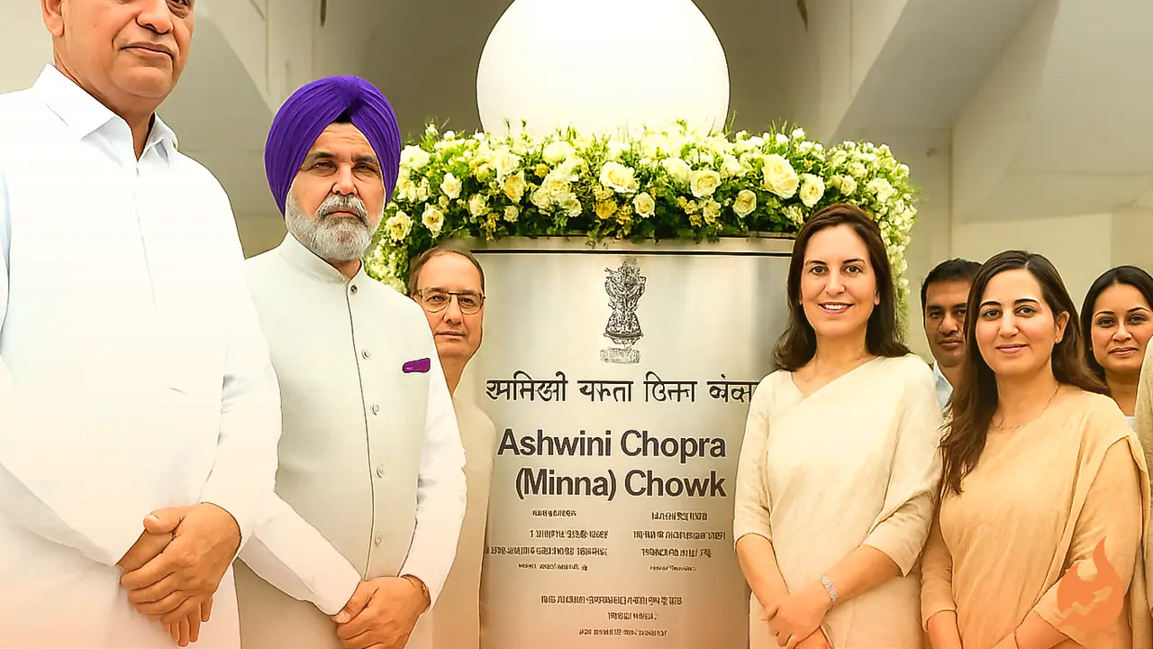 दिल्ली के ब्रिटानिया चौक का नाम बदला, अब 'अश्विनी चोपड़ा (मिन्ना) चौक' कहलाएगा, सीएम रेखा गुप्ता ने दी श्रद्धांजलि