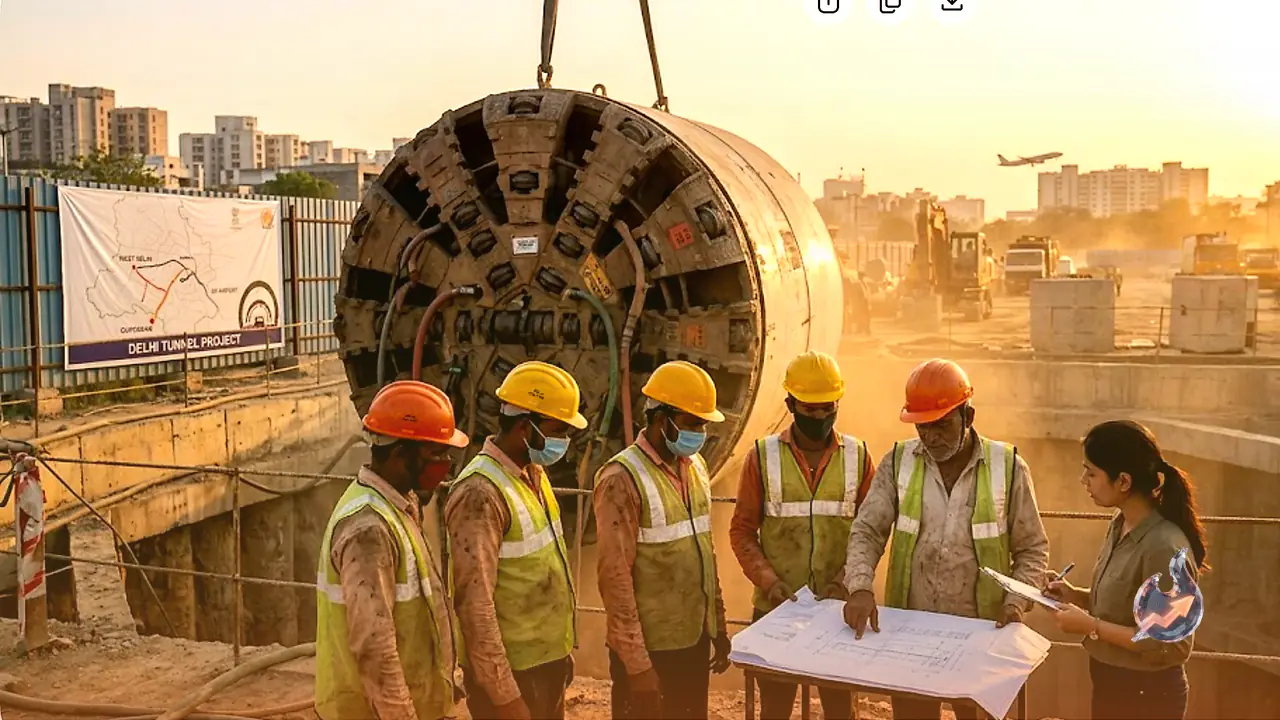 Delhi Cabinet Clears 8.1 km Six-Lane Road Tunnel to Connect West Delhi, Gurugram and IGI Airport