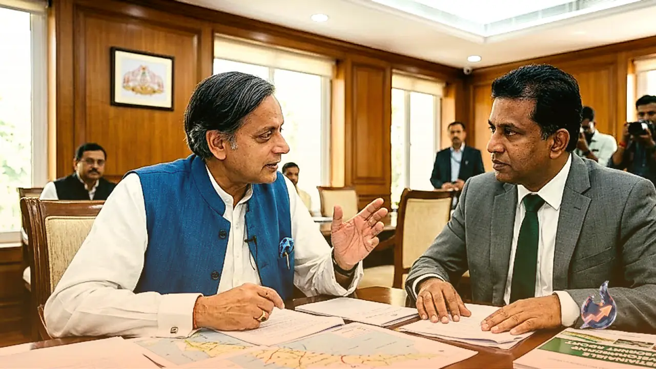 Shashi Tharoor Meets Kerala Minister Sunny Joseph in Delhi for Key Power and Environment Talks