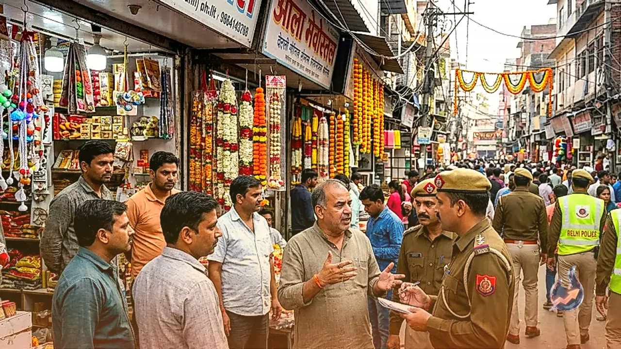 Delhi Merchants Refuse to Shutter Shops for Protests and Seek Police Security Ahead of Festivals