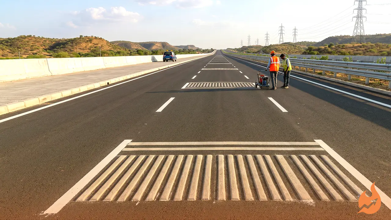 Delhi-Mumbai Expressway: 35 Rumble Strips Planned in Alwar to Jolt Drowsy Drivers Awake and Cut Night Crashes