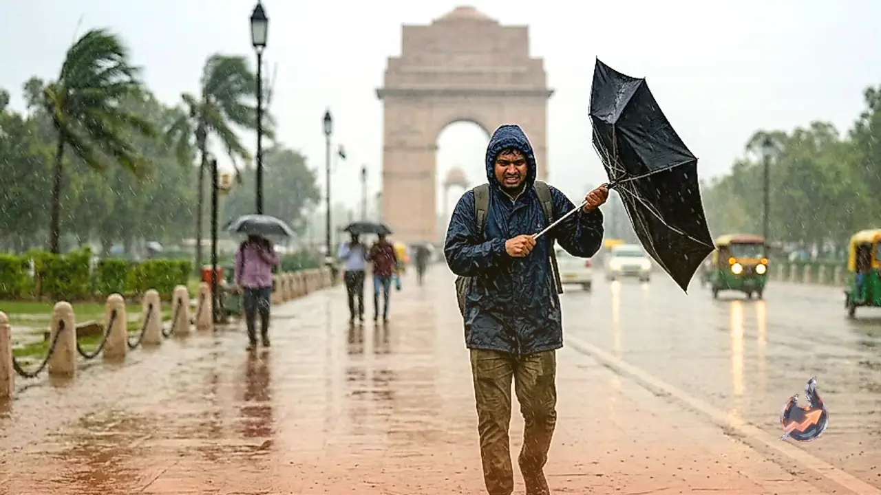 दिल्ली-एनसीआर में मौसम का तांडव, भारत मौसम विज्ञान विभाग ने जारी किया रेड अलर्ट