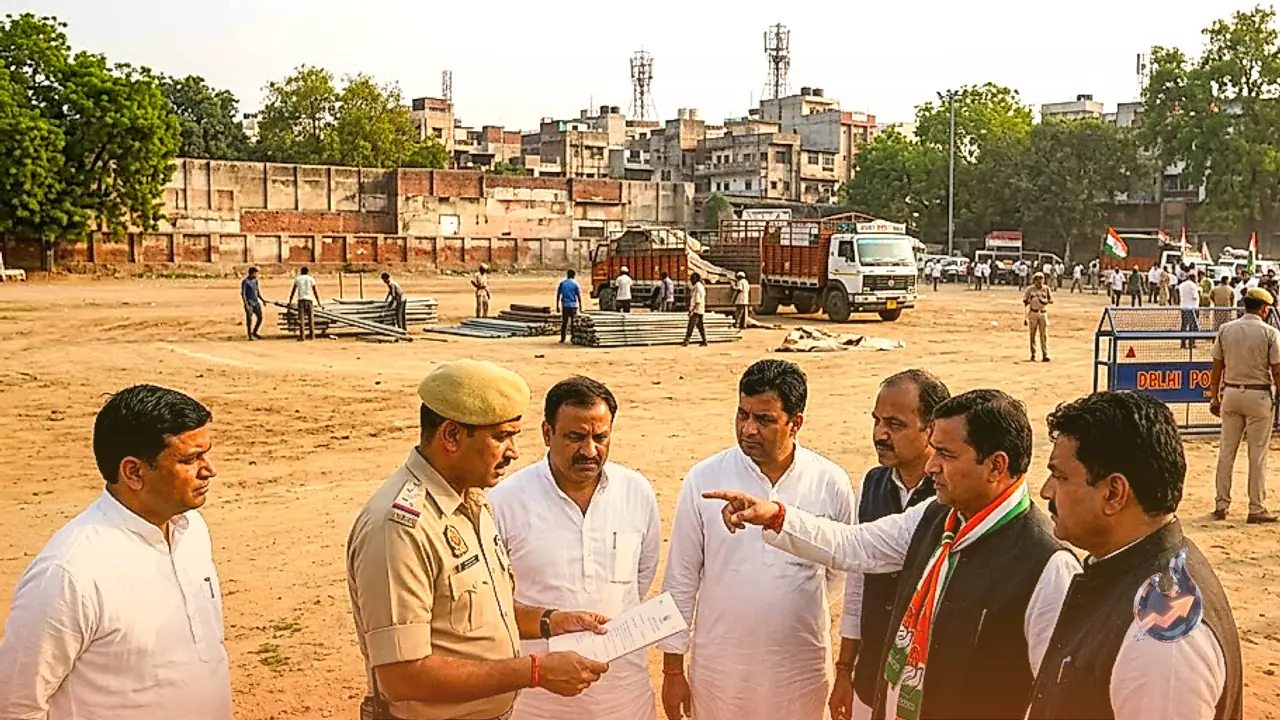 Delhi Police Grants NOC for Congress Rally at Ramlila Ground on November 1