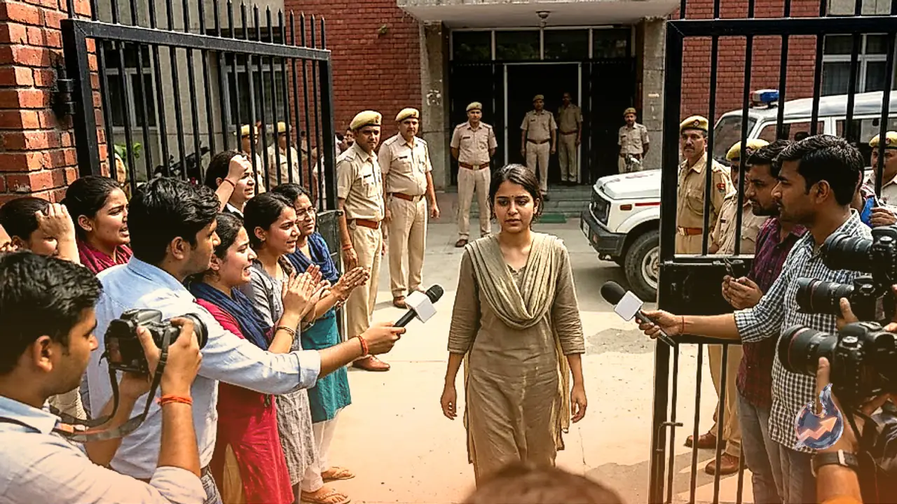 दिल्ली पुलिस ने नेहा बोरा को हिरासत से किया रिहा, तिरंगा मार्च के दौरान हुई थीं डिटेन
